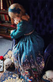 Rosary~ High Waist Lolita Printed OP Dress