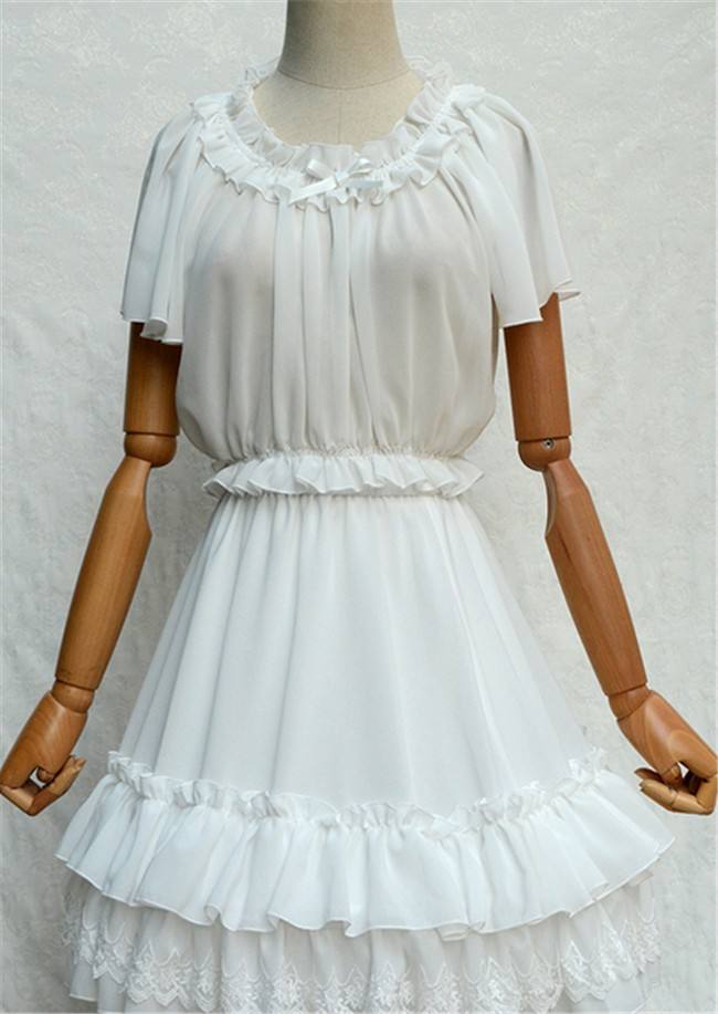 Sweet Chiffon Tailored Short Version Lolita Blouse