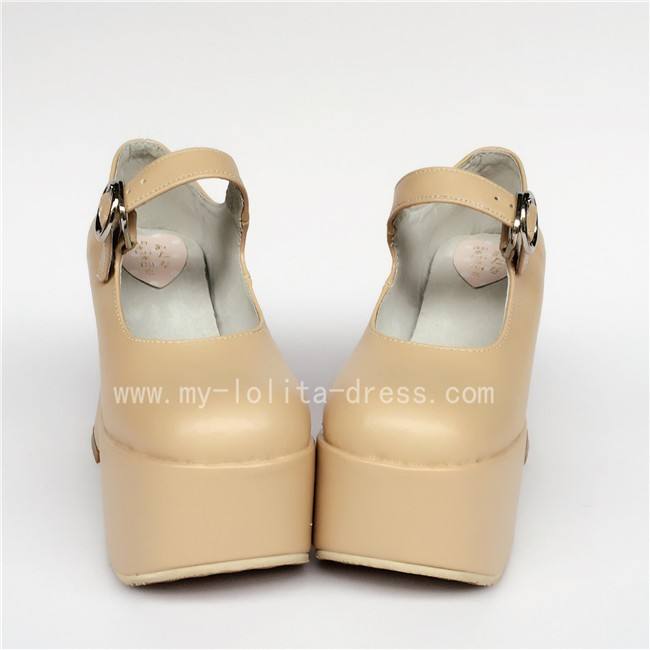 Shiny black Girls Single Belt Princess Shoes