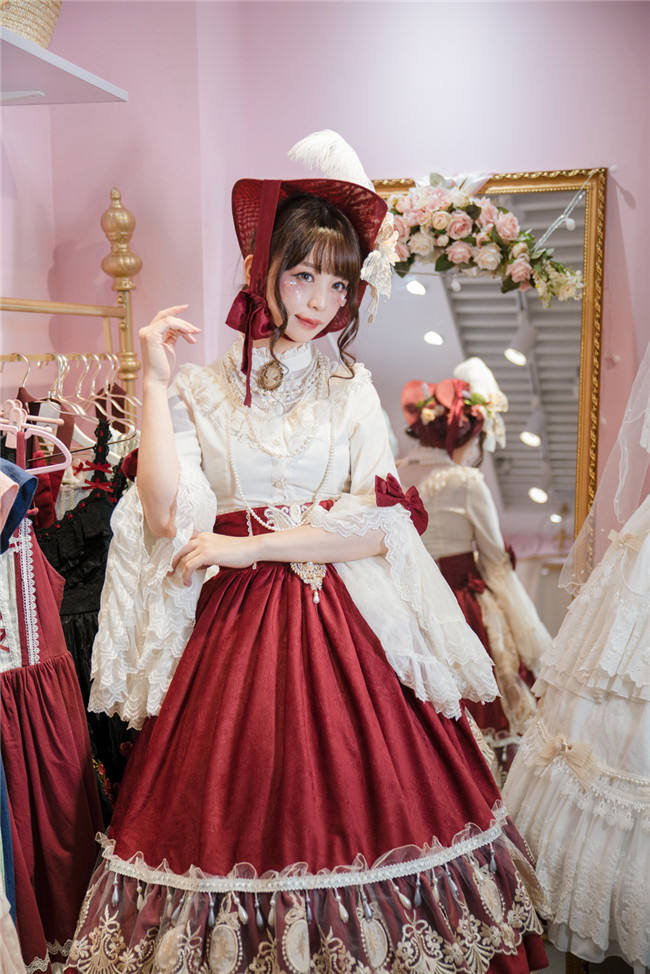 Miss Point ~ Elizabeth~ Elegant Lolita Fishbone Skirt Tea Party Version -Custom Tailor Available