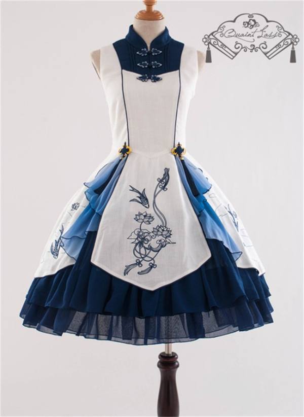 Lotus With Fragrance~ Qi Lolita Jumper Dress -Pre-order Closed