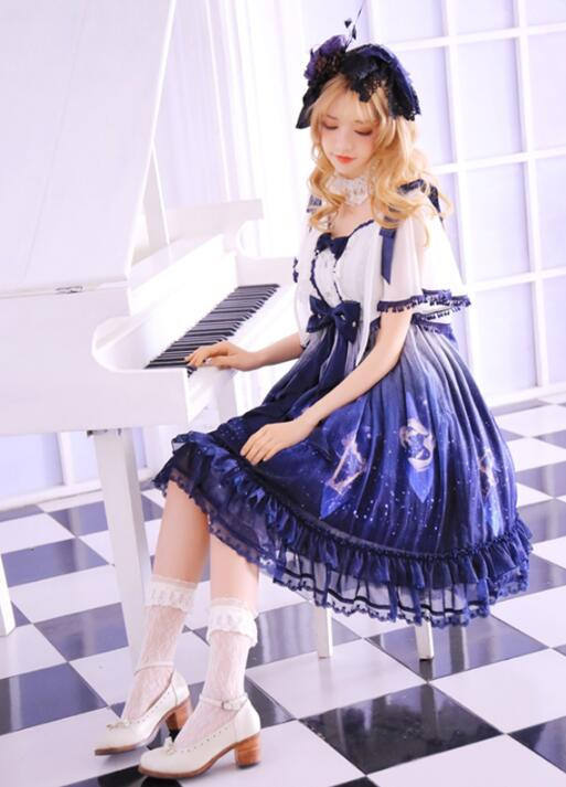 Grove Deer ~Stardust~ Lolita JSK + Capelet Set -Pre-order Closed