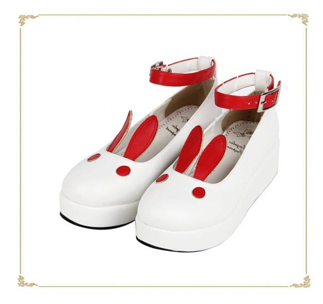 Angelic Imprint- Sweet High Platform Bunny Ears Lolita Shoes