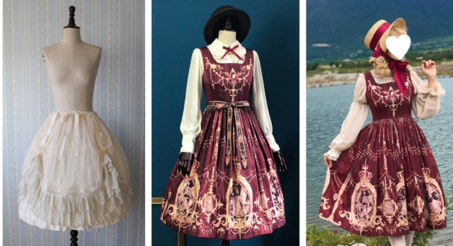 Missing A Piece Lolita Fishbones Petticoat 9 Wear Ways - In Stock