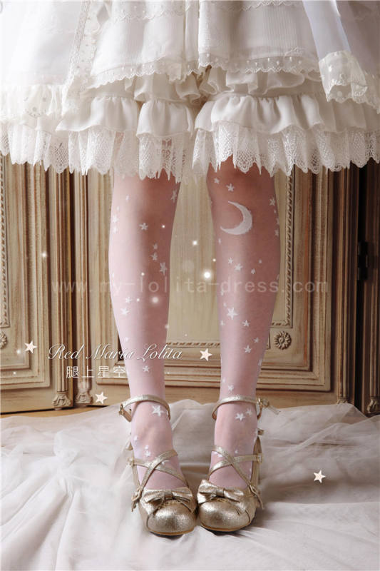 Red Maria~ Organdy Silk Stockings Lolita Tights