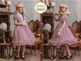Memory of Floria~ Vintage Lolita OP Short/Long Version-Ready Made