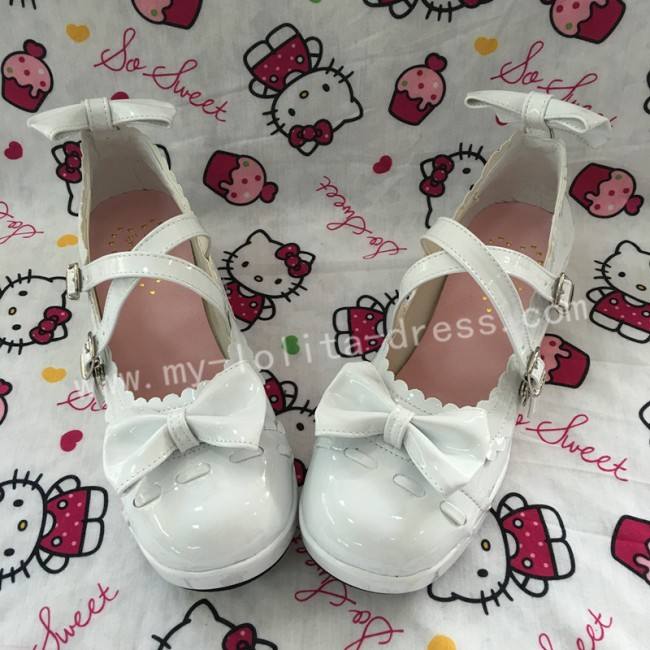 Pretty Bows Girls Lolita Flat Shoes