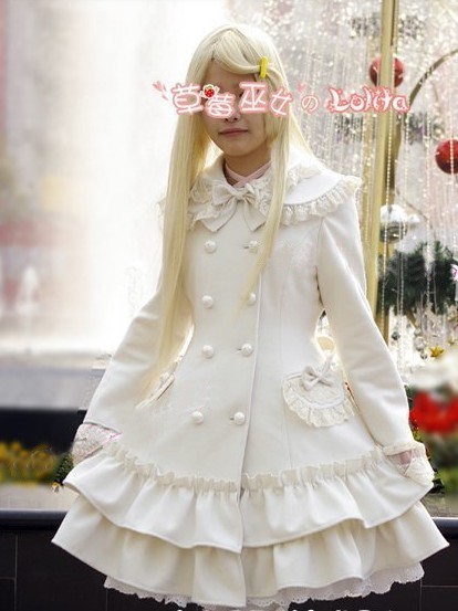 Lolita To Alice White Sailor sold Long Coat Kawaii