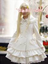 Gorgeous Floral Design A-line Lolita Long Coat