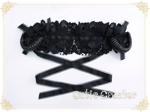 Cutie Creator -Evil Bridal~ Lolita Headband + Veil Set