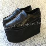 Black  Gothic High Heels Wedges Lolita Girls Shoes