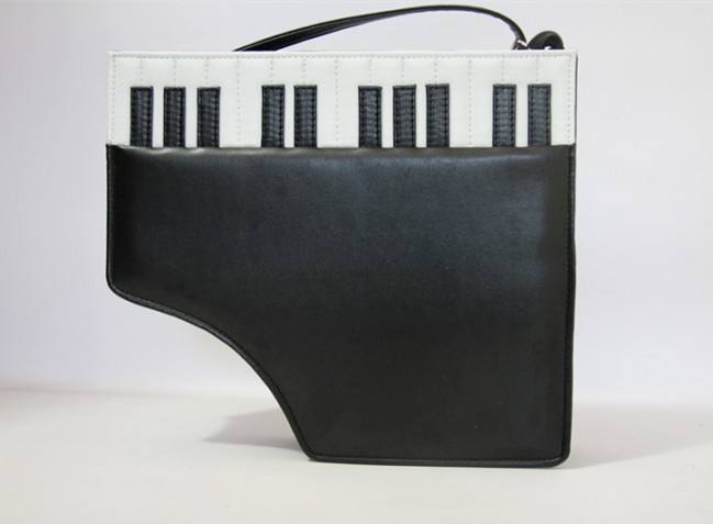 Sweet Piano Shape Black Lolita Messenger Bag