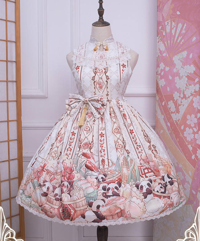Panda ~Classic Qi Lolita JSK Dress Version I -Ready Made