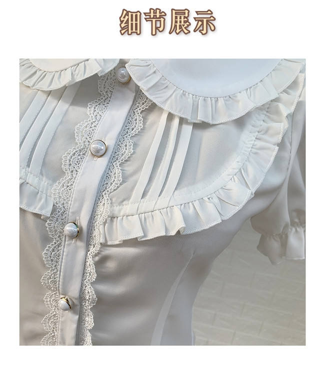 2019 New Arrival Sweet Short Sleeves Lolita Blouse