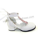 White Classic Lolita Sandals