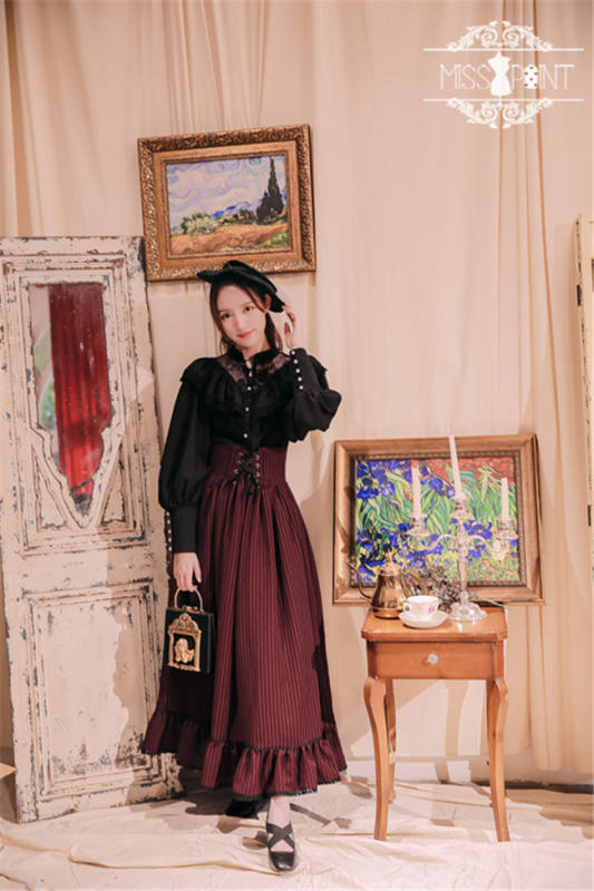 Alpine Maiden~ Vintage Lolita High Waist Skirt -Pre-order