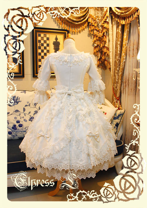 Elpress L Umbrella Leaf Lolita OP Dress out