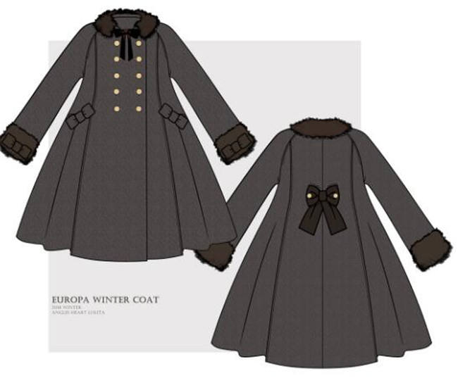 AH Europe Winter Lolita Long Coat -Pre-order Closed