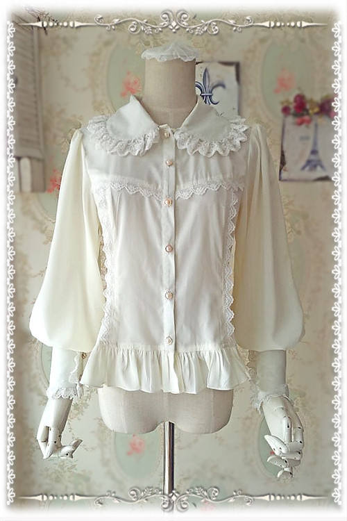 Infanta Gigot Sleeves Chiffon Lolita Blouse