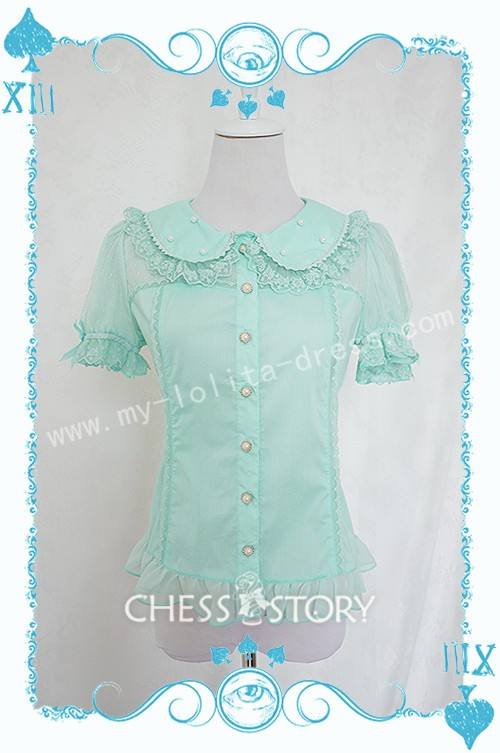 Chess Story Alice's Mad Tea Party Sweet Lolita Salopette