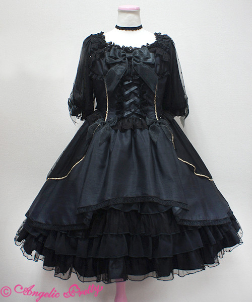 Angelic Pretty Replica~ Dramatic Doll~ Lolita OP $69.99-Lolita Dresses