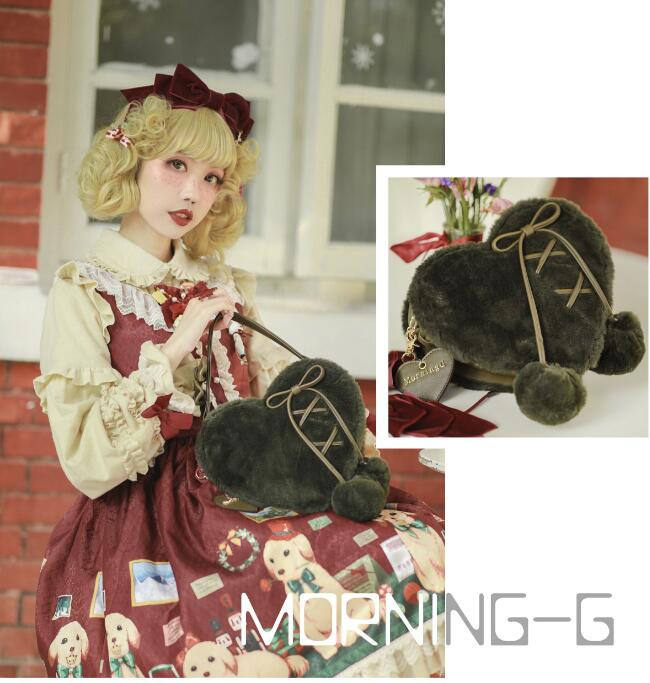 Repair of Love/Star~ Sweet Lolita Fur Hand Bag/Cross-body Bag