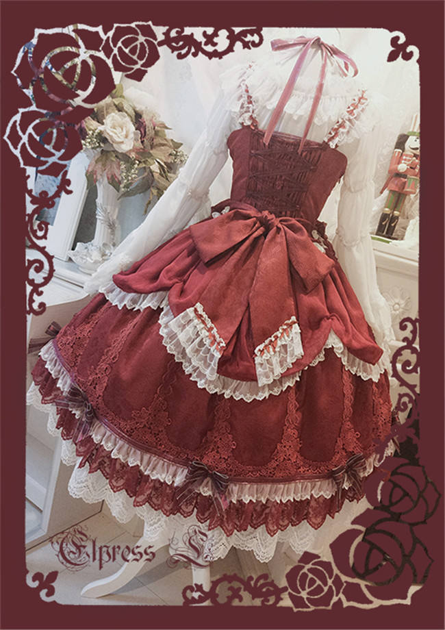 Elpress L ~Christmas D*Romance Ode~ Elegant Lolita JSK -Ready Made Purple M - In Stock