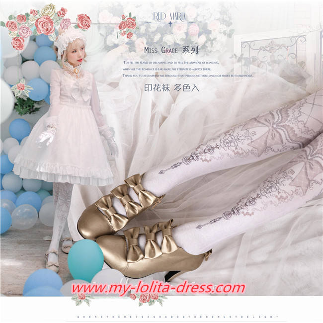 Miss Grace ~Vintage Double-sides Lolita Tights