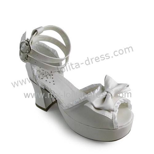 Glossy Red Ruffles Trim Pretty Girls Summer Shoes