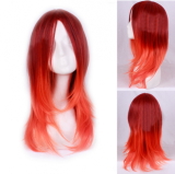 Sweet Red Gradual Change 55cm Lolita Wig off