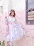 Rainbow Dream~ Soft Sweet Lolita OP for Adult/Children -Pre-order Closed
