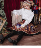 Heart of the Machinery~ Vintage Lolita Skirt