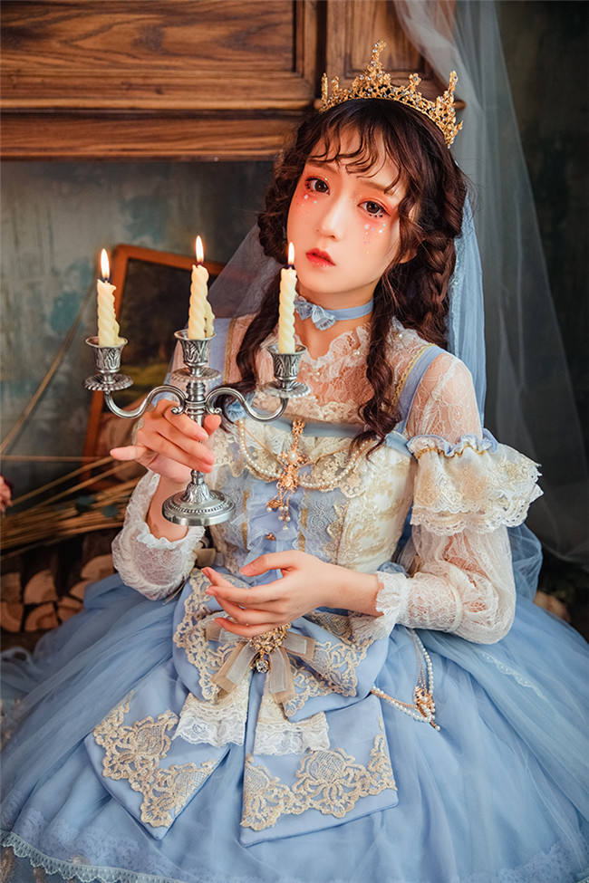 Flower Feast In Spring~ Elegant Lolita JSK Bridal Design -out