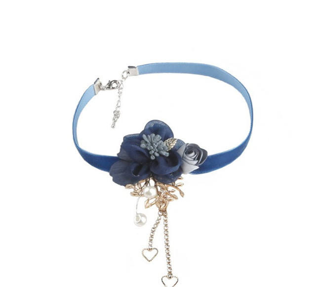 Bustling Flowers Beautiful Tassels Lolita necklace