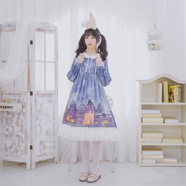 Warm House In Snow~ Sweet Lolita OP/JSK out