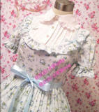 Light Blue Floral Lolita One Piece Dress