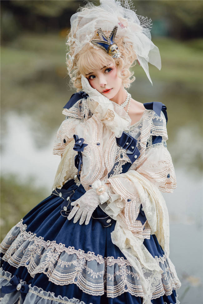 Miss Point ~Masked Ball Luxury Details Lolita OP Fullset