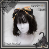Dream Magical ~Vampire Kitten Halloween Lolita OP -Ready Made