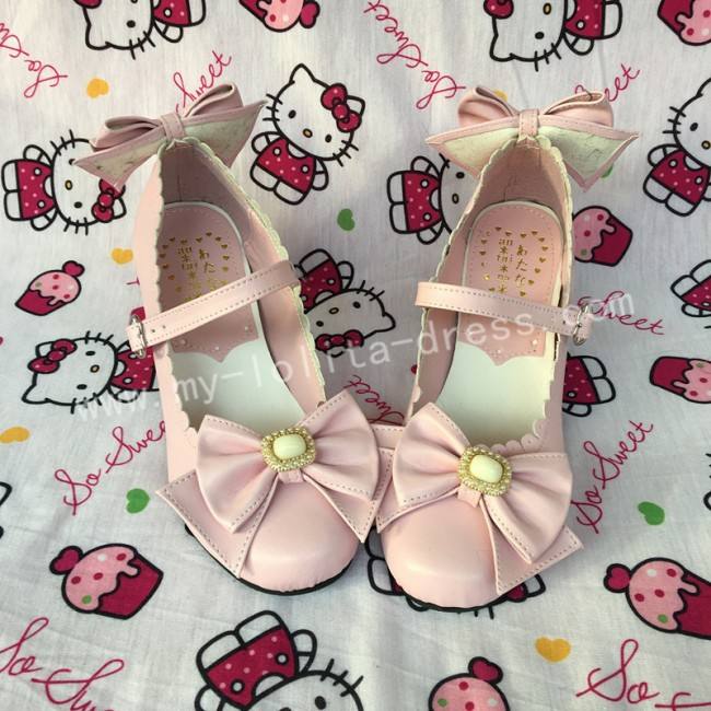 Elegant Bows Lolita Heels Shoes