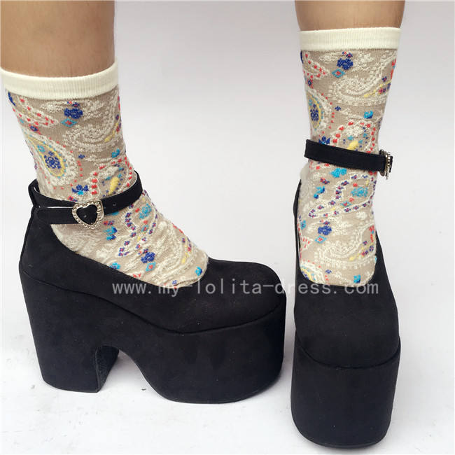Lady's Sweet Cream White Lolita High Platform