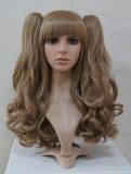 Attractive Unicolor Curls Brown Lolita Wig