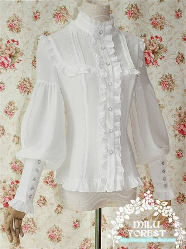 Milu Forest~Pride and Prejudice~ Lolita Leg-of-mutton Sleeves Blouse