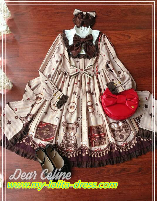 Valentine's Chocolate~ Sweet Lolita OP/JSK -Ready Made