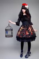 Neverland Lolita ~Maiden in the Garden~ High Waist Fishbone Skirt