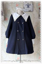 Infanta College School Style Sharp Collar Lolita Coat