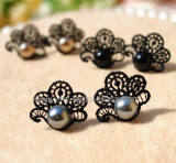 DIY Peacock Lace Bead Lolita Ring 4 Colors-out