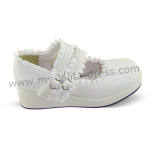 White Lace Lolita Platform Shoes