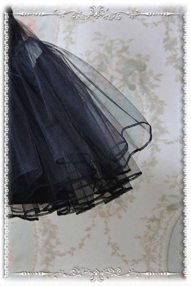 43cm Puffy Organza Tailored Puff A- line Lolita Pettcoat