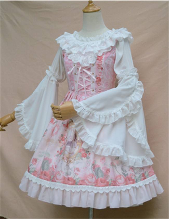 Chiffon Tailored Hime Sleeves Lolita Inner Blouse