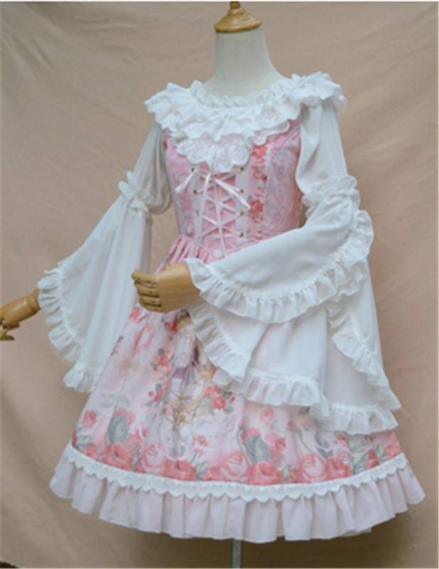 Chiffon Tailored Hime Sleeves Lolita Inner Blouse